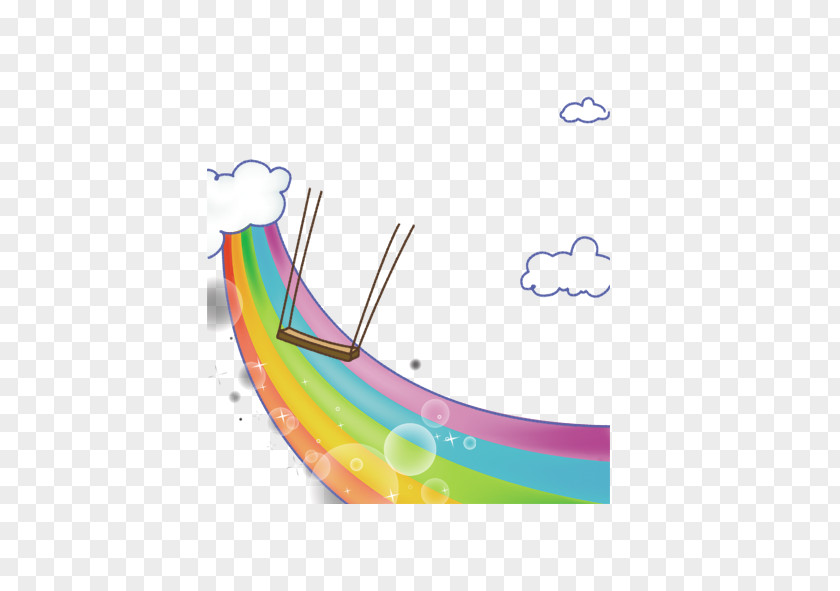 Rainbow Cloud Euclidean Vector PNG