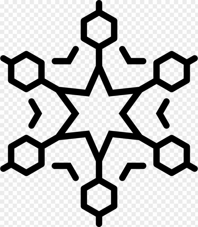 Snowflake Hexagon Symbol PNG