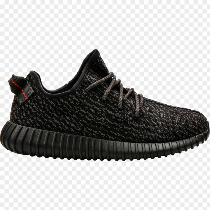 Adidas Mens Yeezy Boost 350 Black Fabric 4 V2 Sneakers PNG