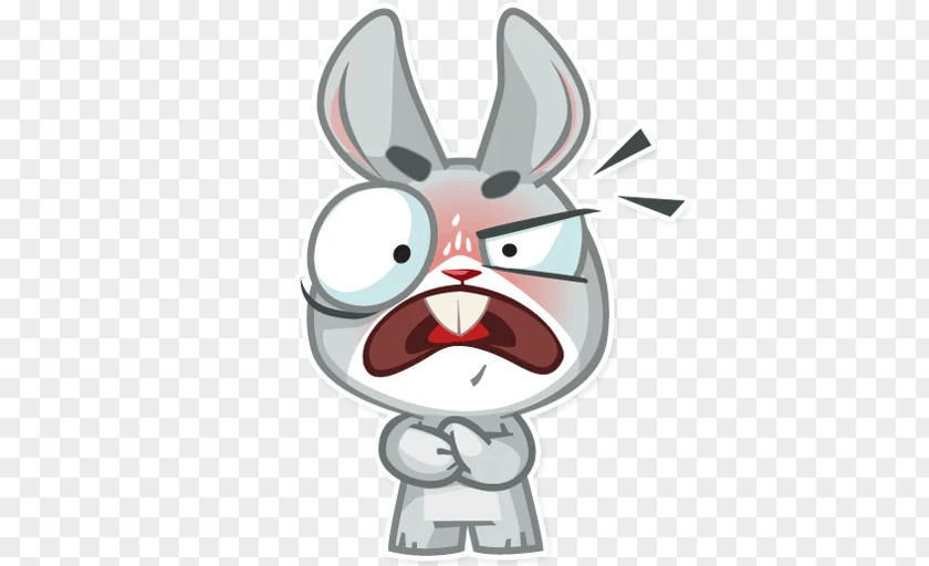 Rabbit Sticker Telegram Clip Art Messaging Apps PNG