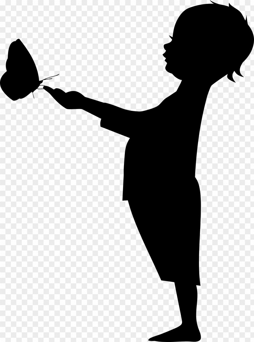 Silhouette Child Clip Art PNG