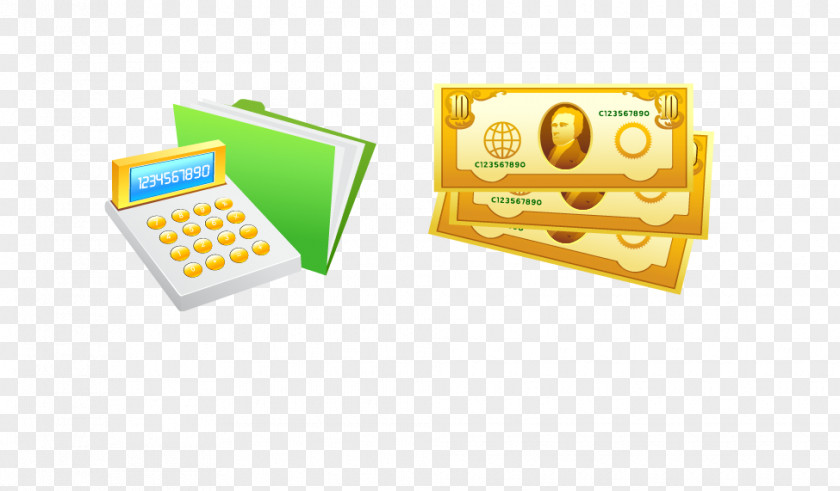 Vector Material Dollar Calculator Money Coin Currency Icon PNG