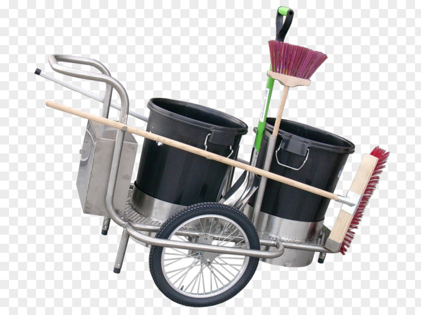 Bucket Cart Street Sweeper Waste Collector Carro De Limpieza Cleaning PNG