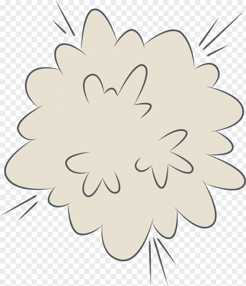 Cartoon Cloud Vector Drawing PNG