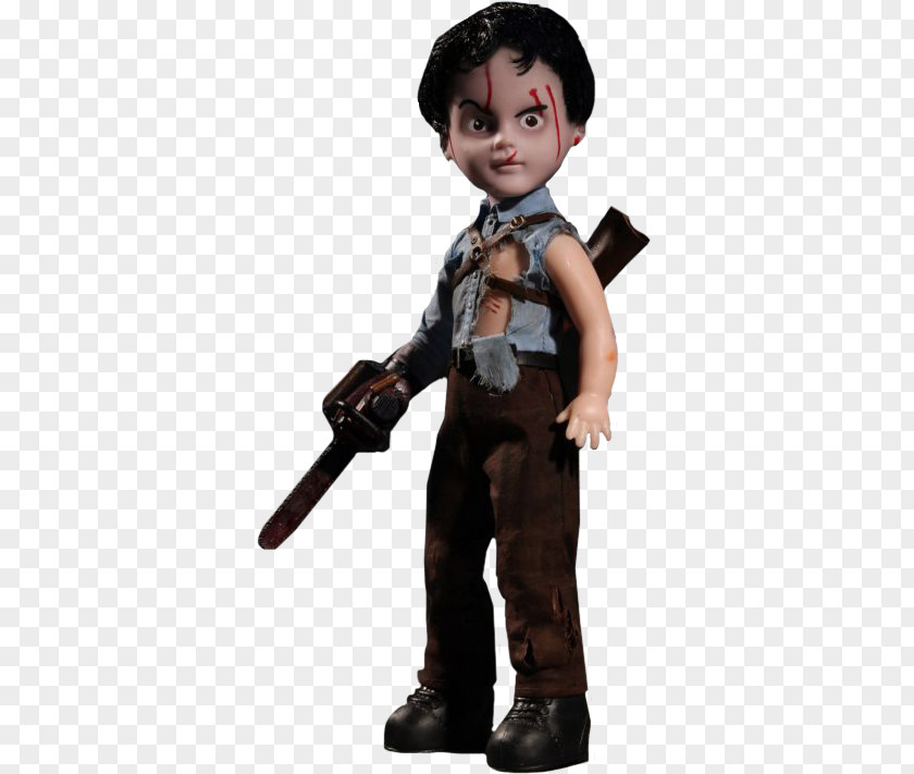 Evil Dead Ash Williams The Living Dolls Mezco Toyz PNG