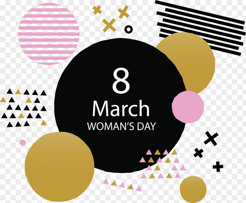 Geometric Abstract Background Women Day Poster International Womens Woman PNG
