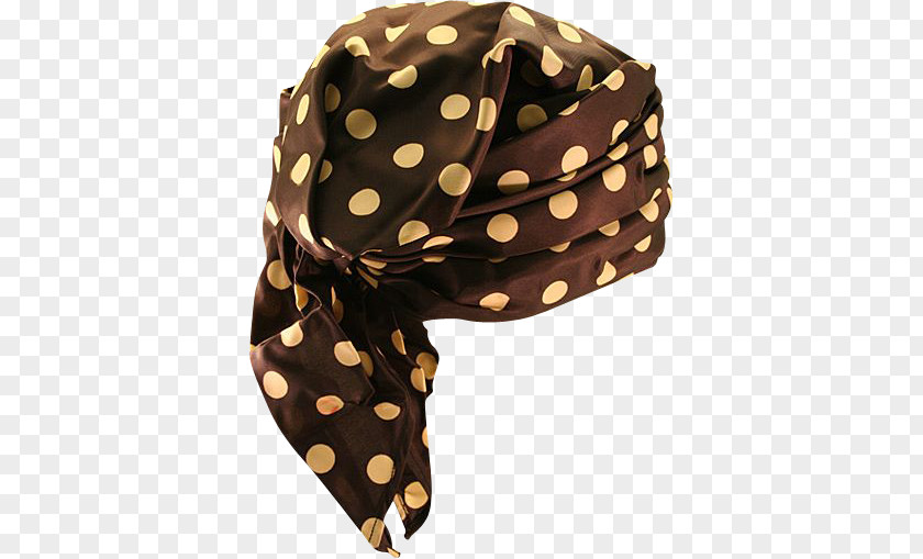 Black And White Polka Dot Scarf PNG