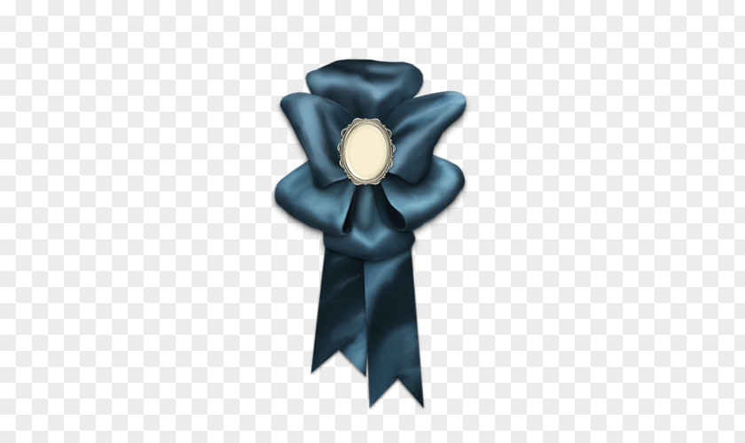 Blue Bow Ribbon Shoelace Knot Gift PNG