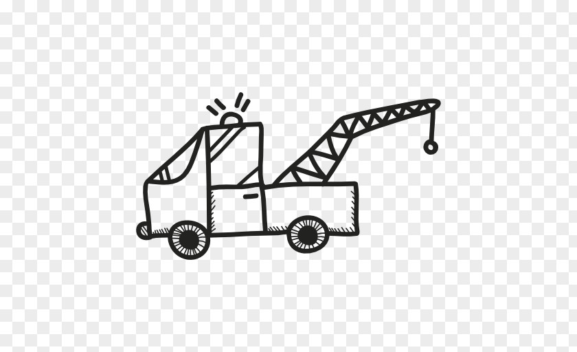 Design Element Crane Truck Transport Car Image PNG