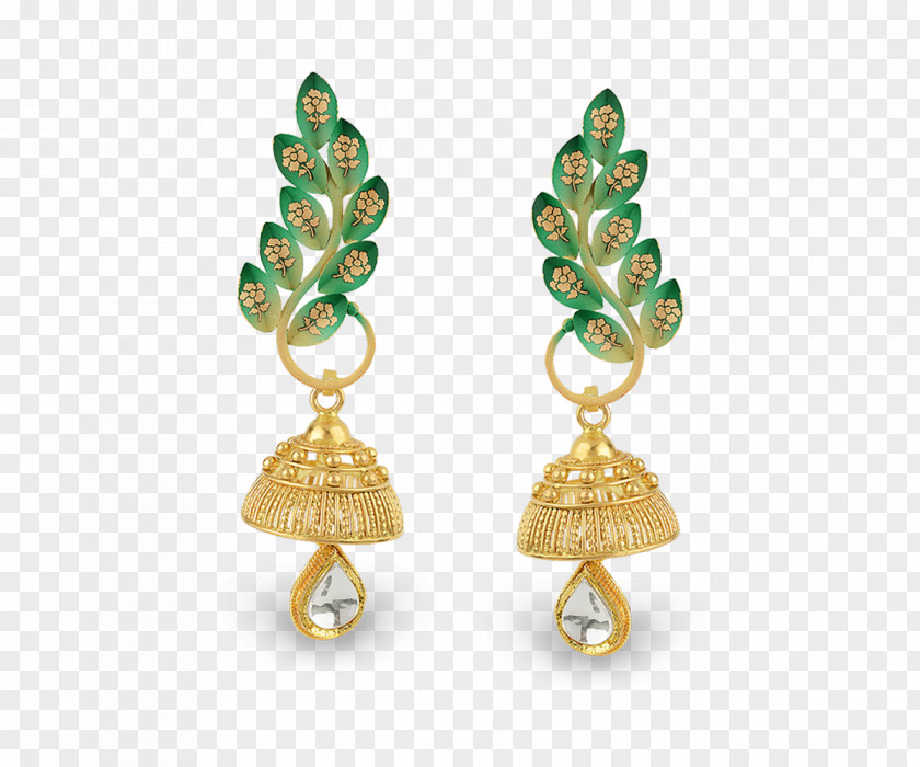Emerald Earring Jewellery Gold Jewelry Design PNG