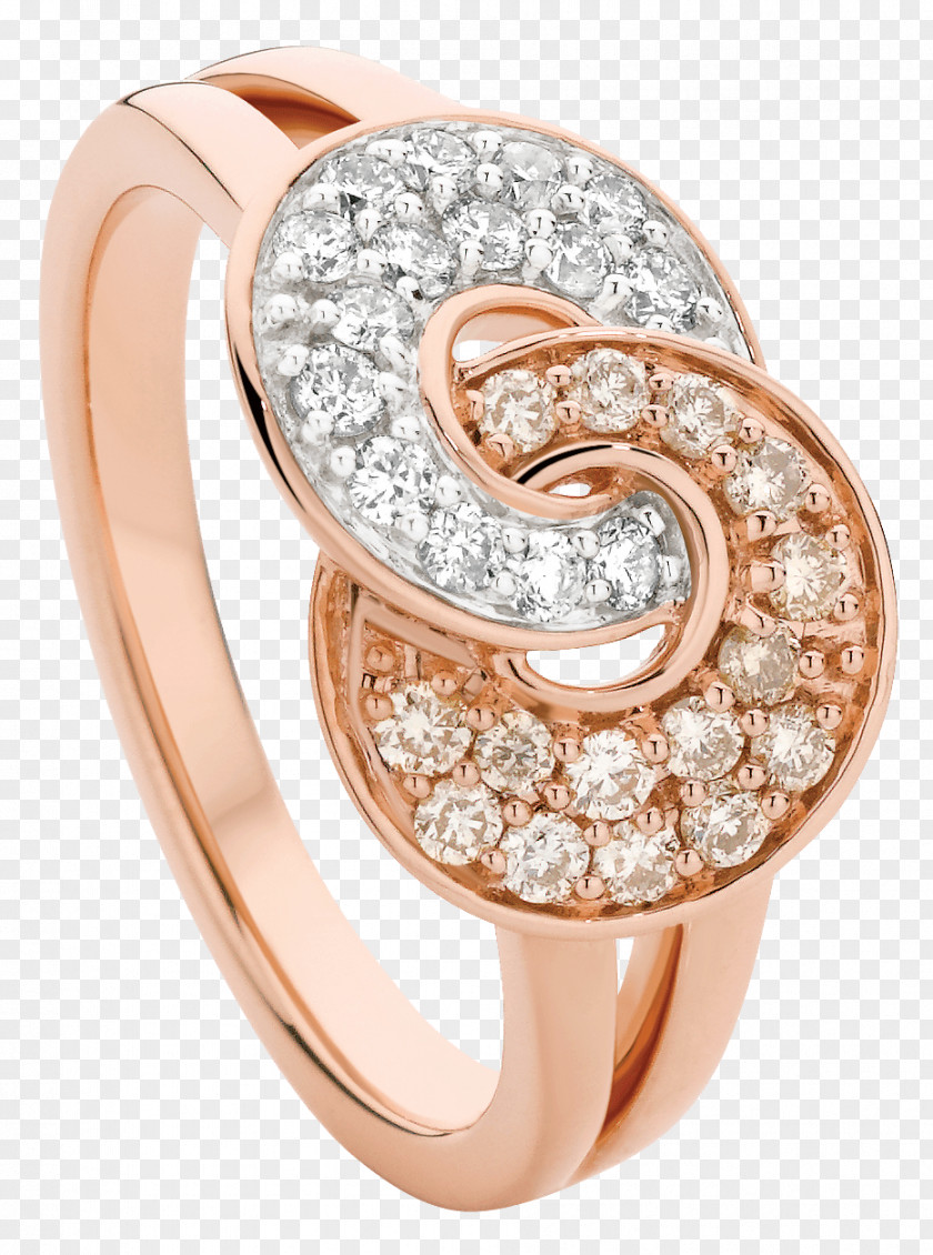 Interlocking Rings Ring Jewellery Diamond Colored Gold PNG