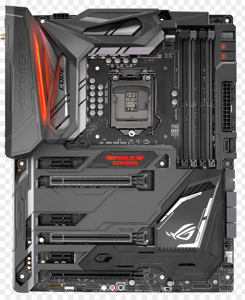 LGA 1151 Motherboard ASUS Maximus IX Hero ROG Formula PNG