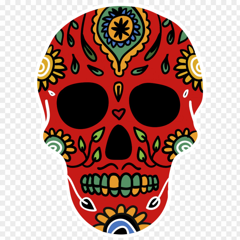 Skull La Calavera Catrina Clip Art PNG