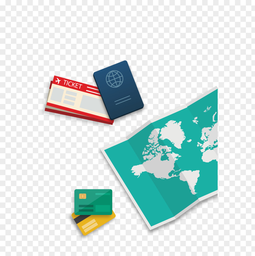 Vector Passport Map World Travel PNG