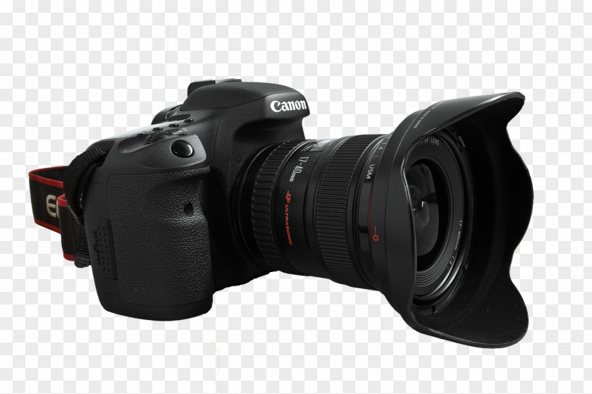 Black Camera Lens Physical Map Canon EOS 7D 5D PNG