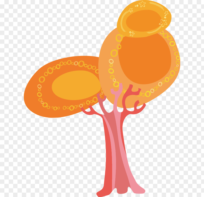 Cartoon Tree Drawing PNG
