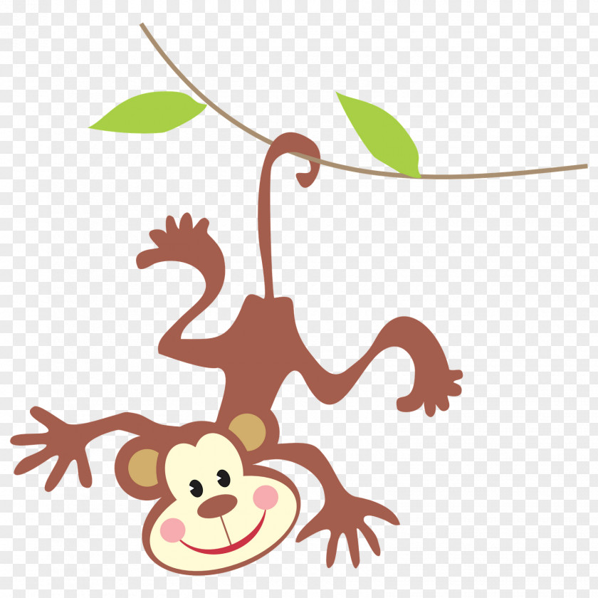 Cute Rainforest Cliparts Baby Monkeys Free Content Clip Art PNG
