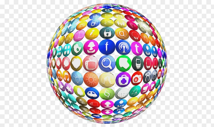 Sphere Soccer Ball Digital Marketing Background PNG