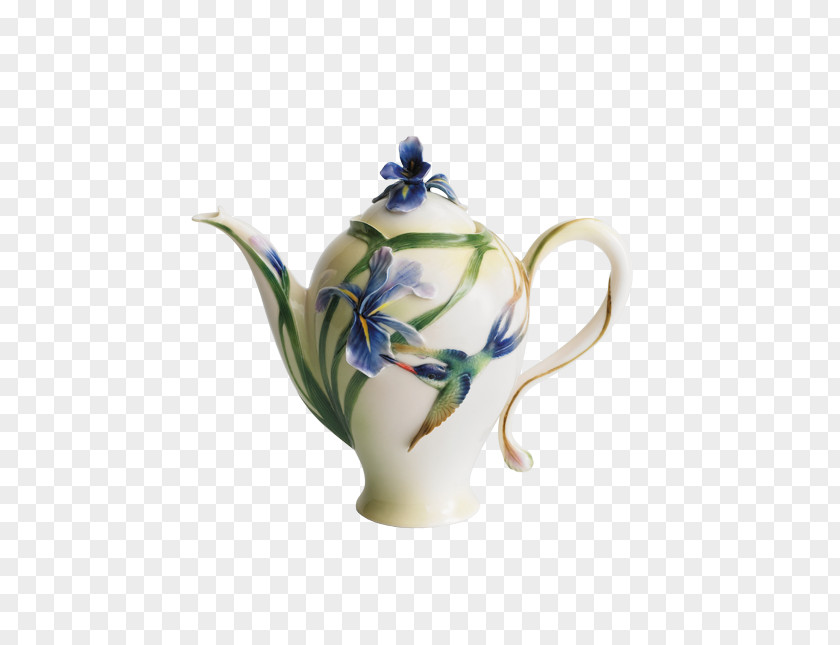 Tea Teapot Franz-porcelains Saucer PNG