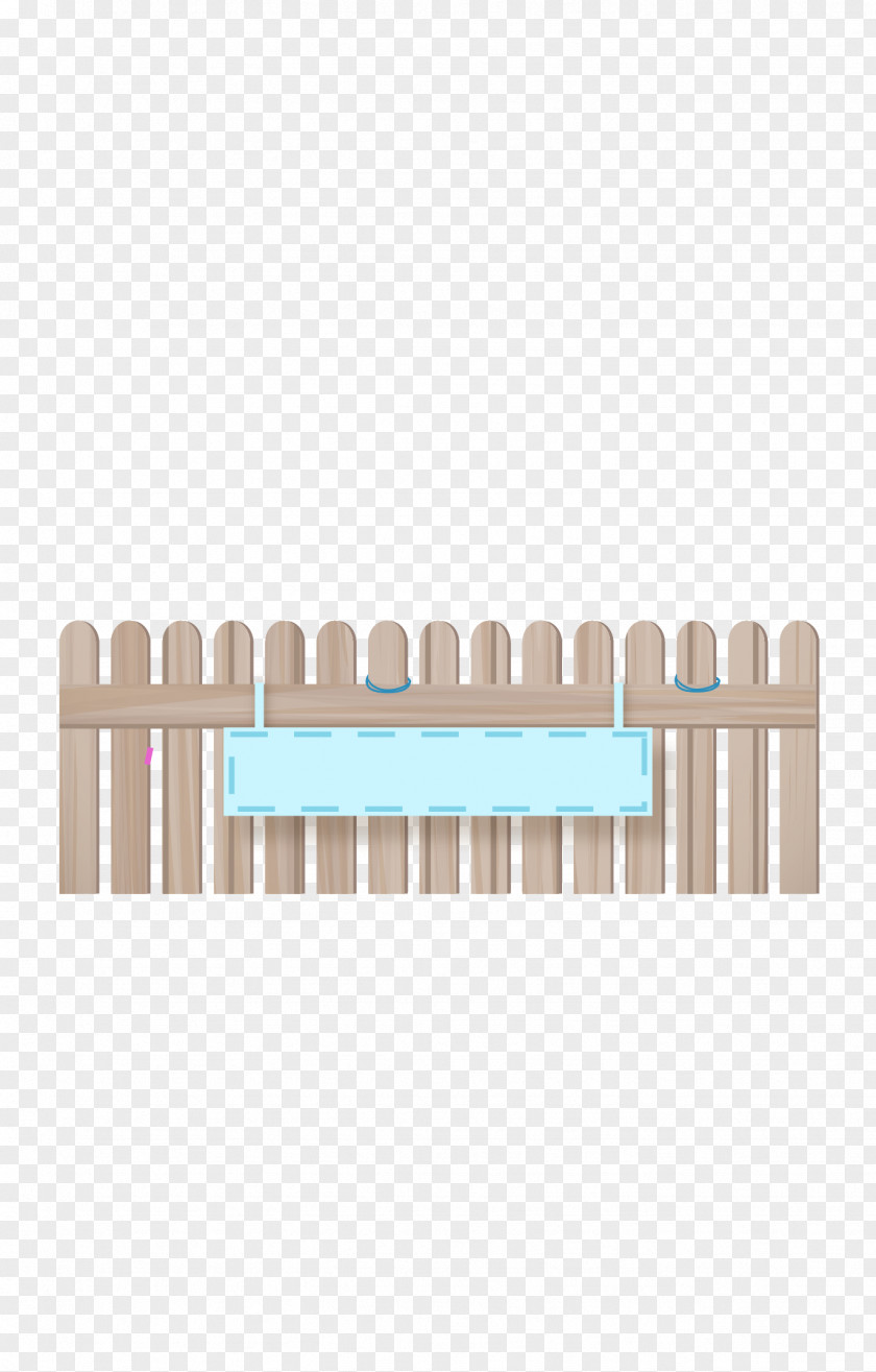 Cartoon Wooden Fence Tag Birthday Euclidean Vector PNG