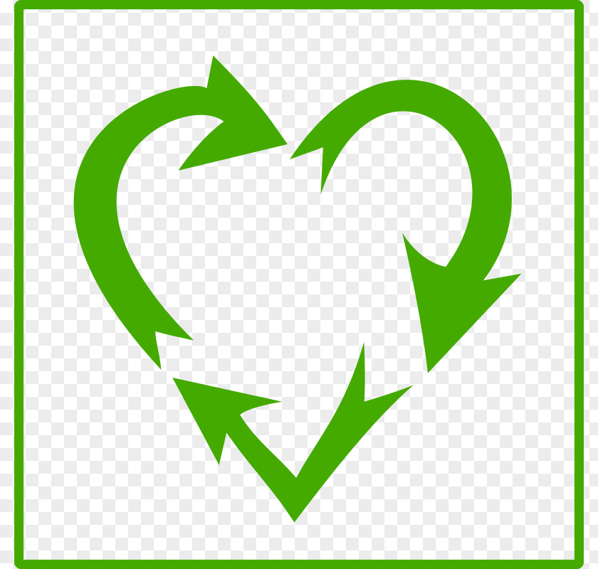 Recycling Icon Symbol Heart Sticker Clip Art PNG