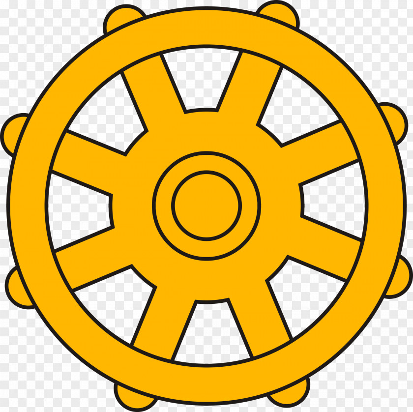 Wheel Of Dharma Circle Religion Clip Art PNG