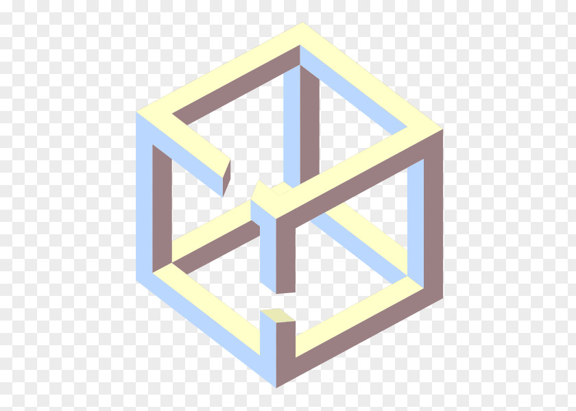 3d Figures And Toothache Stereogram Belvedere Impossible Cube Object Drawing Penrose Triangle PNG