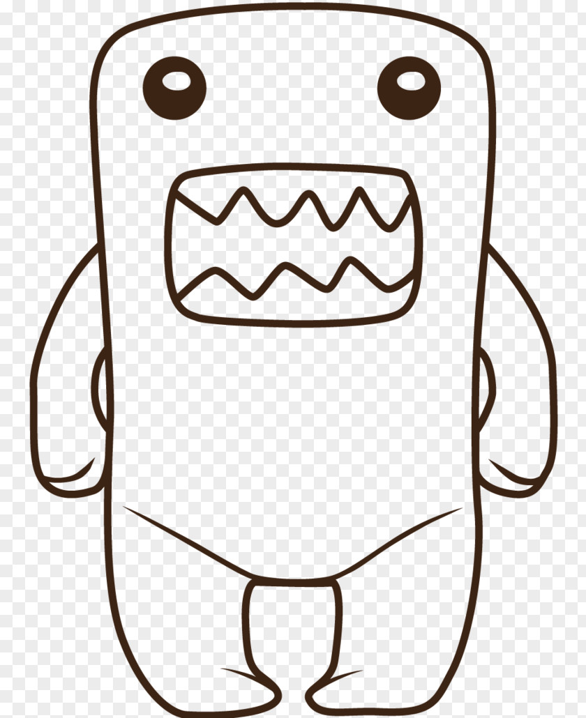 Domo Coloring Pages Drawing Hello Kitty Book PNG