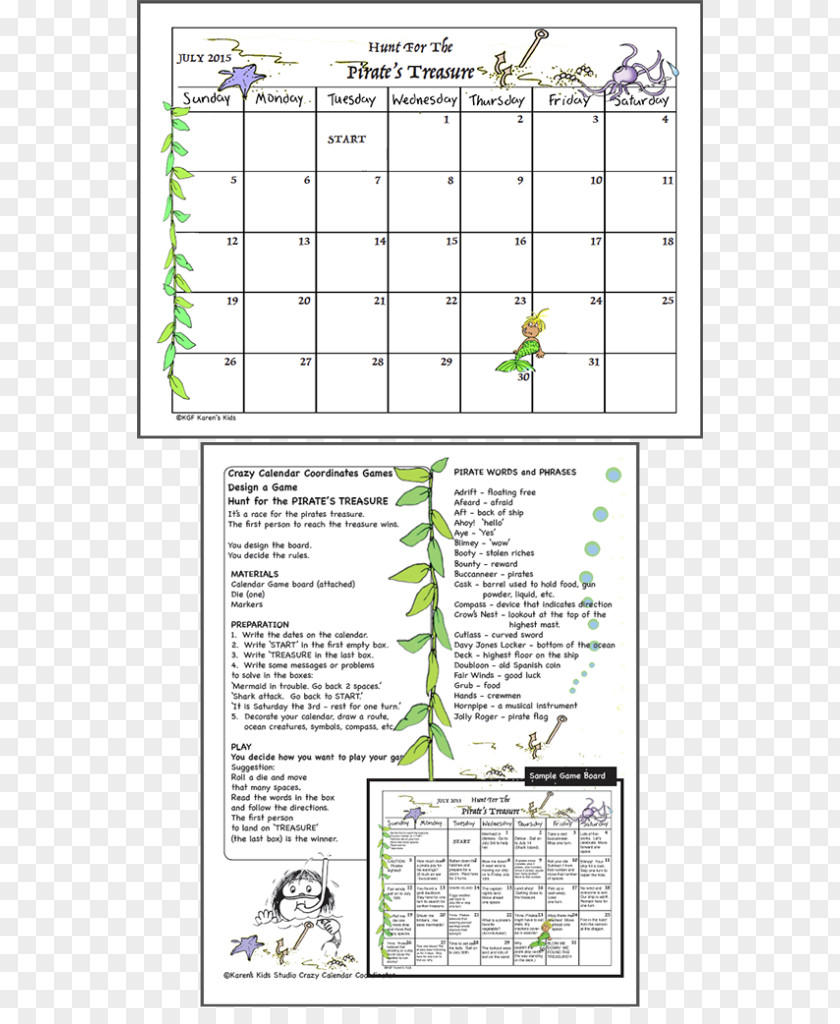 Education Month August Calendar PNG