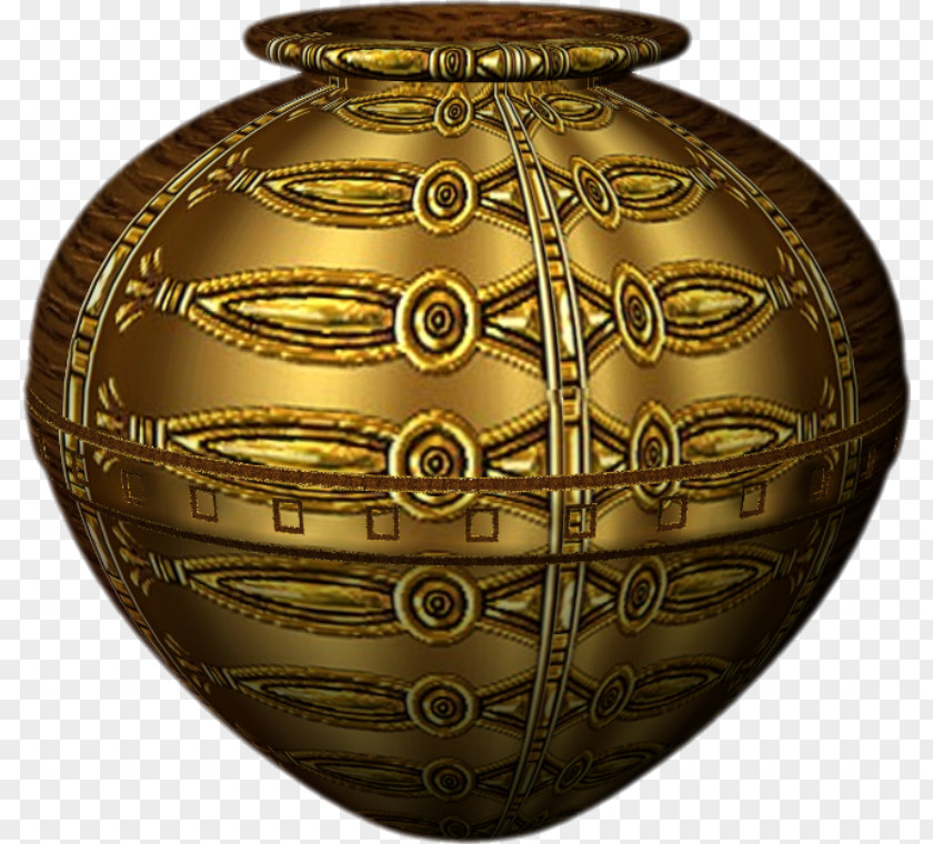 Brass Bronze Vase PNG