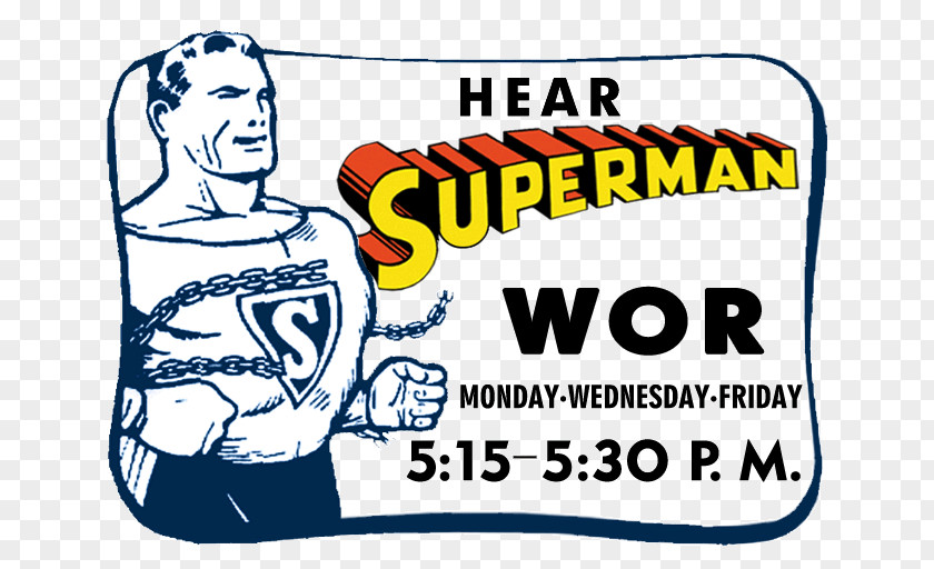 Radio Golden Age Of Superman Entertainment Program PNG