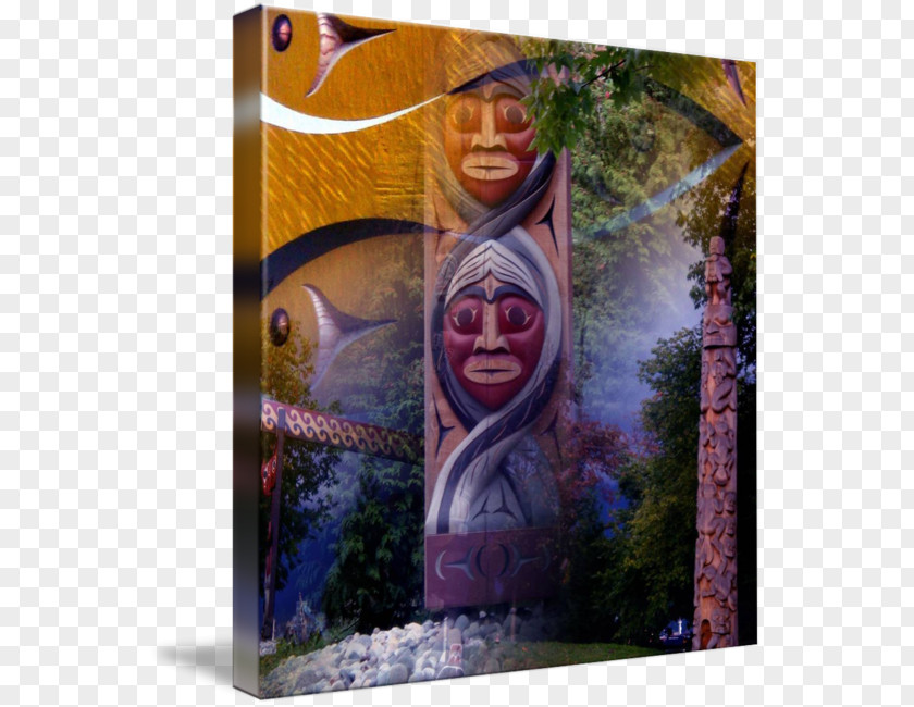 Totem Pole Painting PNG