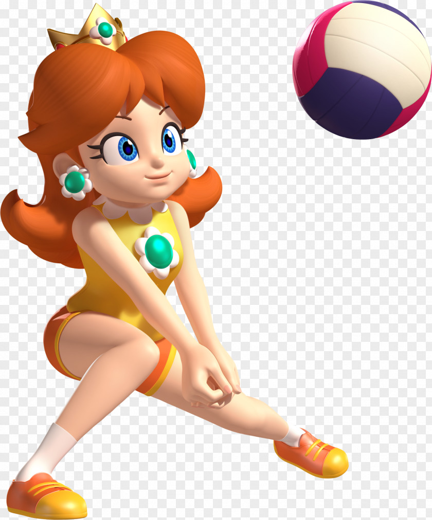 Volleyball Mario & Sonic At The Olympic Games London 2012 Rio 2016 Princess Daisy PNG