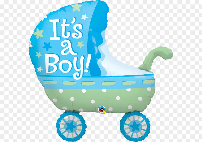 Balloon Infant Boy Baby Transport Birthday PNG