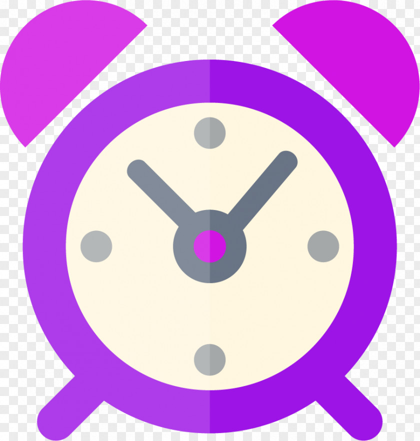 Cartoon Alarm Clock Device Icon PNG