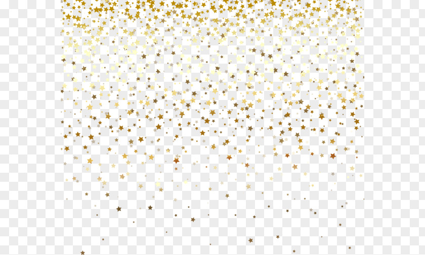 Gold Stars Falling White Pattern PNG