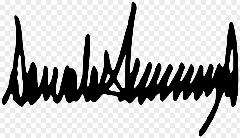 Sound Wave Donald Trump 2017 Presidential Inauguration President Of The United States Signature PNG