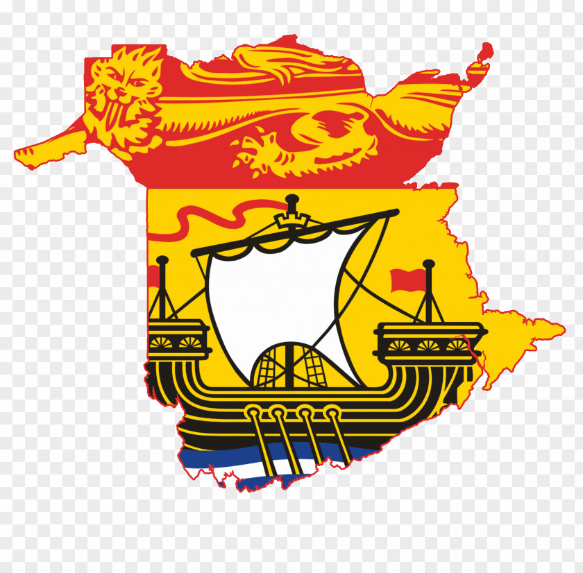 Under Clipart Brunswick Parish Colony Of Nova Scotia Provinces And Territories Canada Flag New Ontario PNG