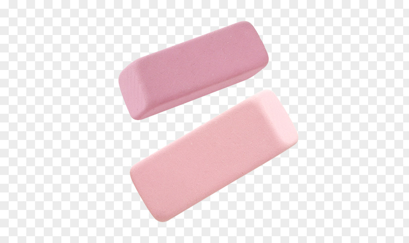 Realistic Pink Eraser Stationery Realism PNG