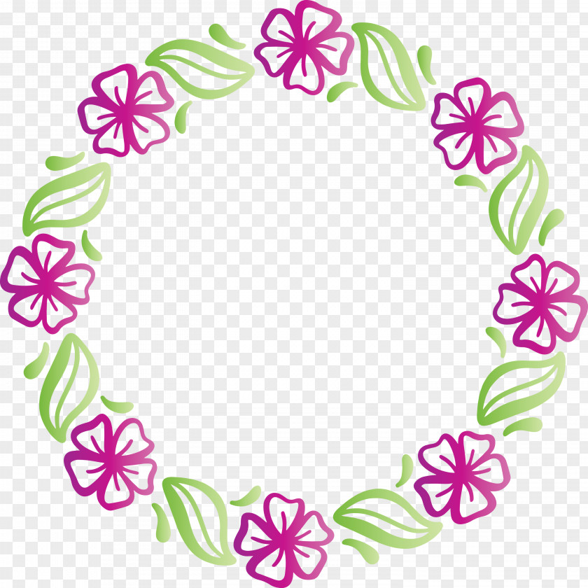 Spring Frame Flower Floral PNG