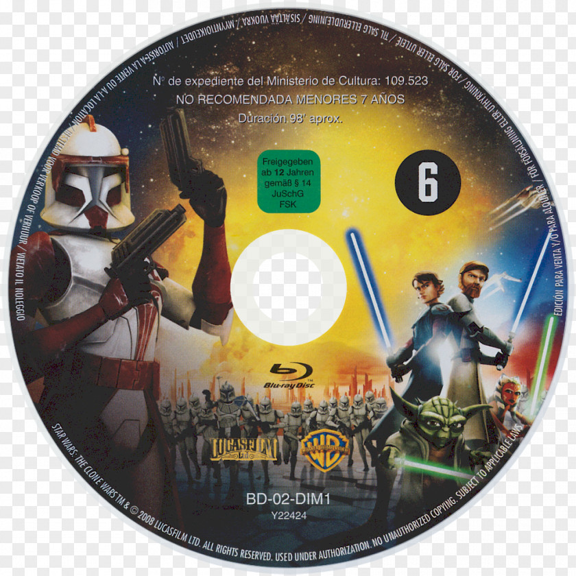 Star Wars: The Clone Wars Blu-ray Disc Film PNG