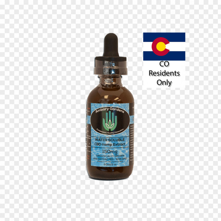 Water Liquid Cannabidiol Ambary Gardens Solubility PNG