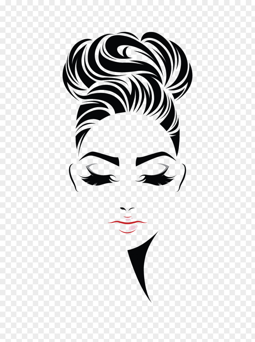 Bun Hairstyle Vector Graphics Beauty Parlour PNG