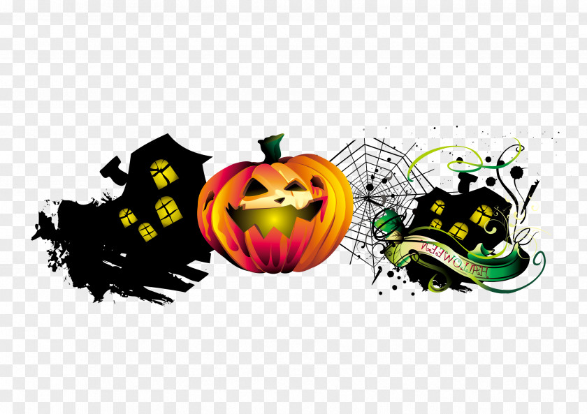 Graphic Design Halloween Pumpkin PNG
