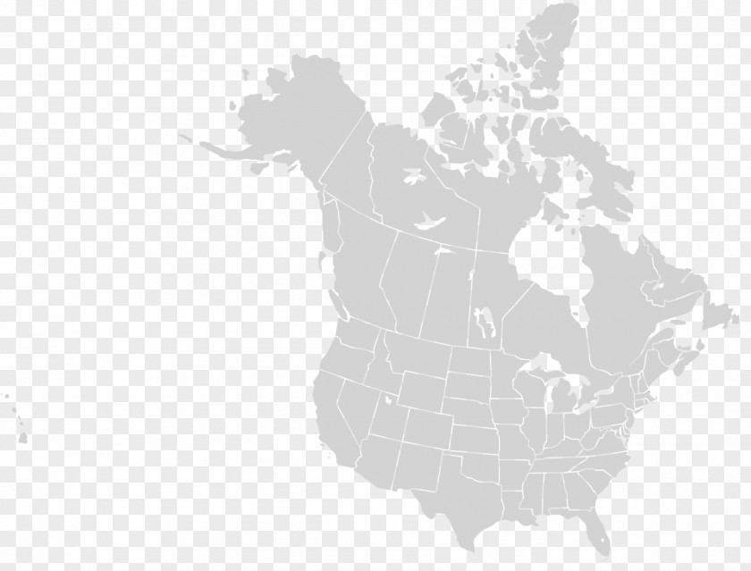Map Of Canada United States Vector Blank PNG