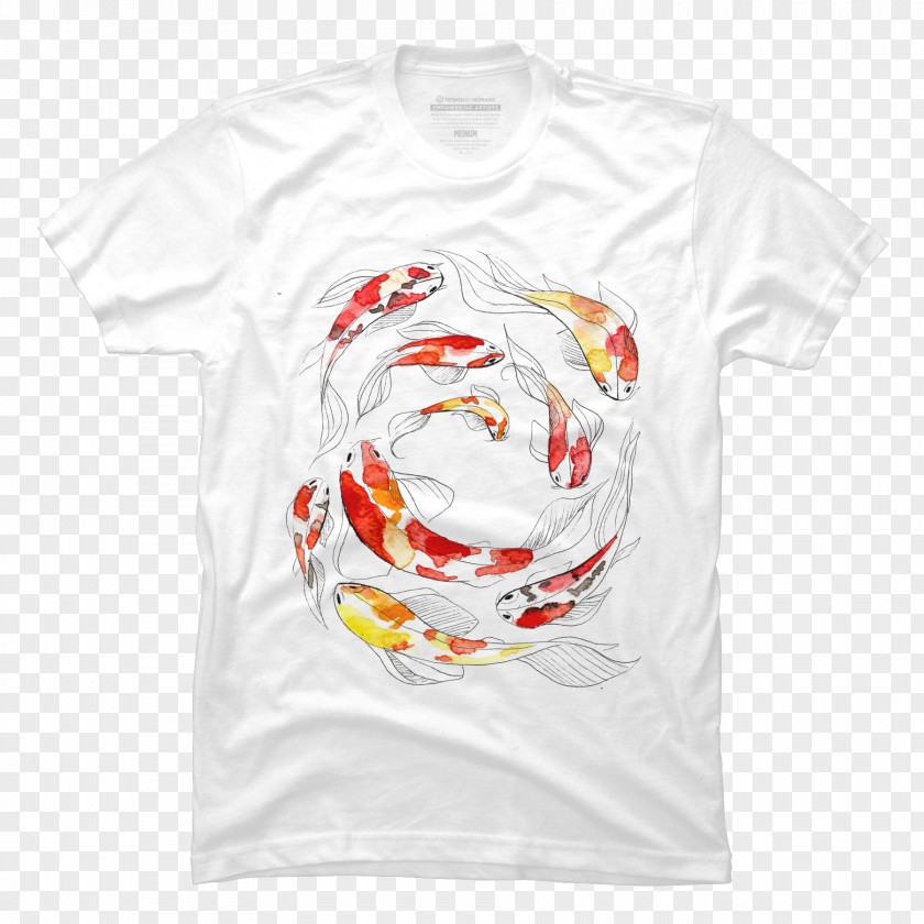 T-shirt Koi Showa Watercolor Painting PNG