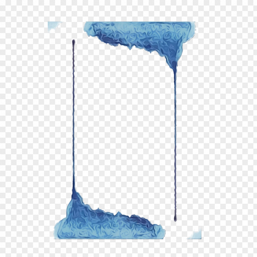 Blue Wet Ink PNG