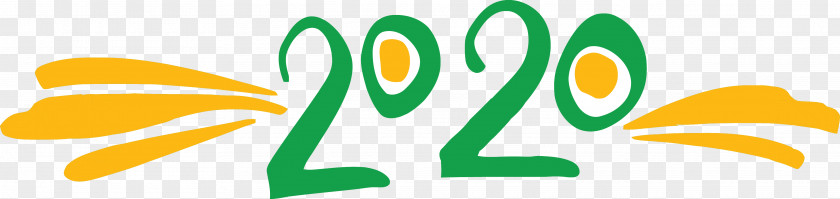Number Logo Happy New Year 2020 Years PNG
