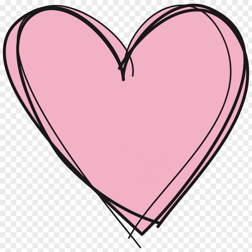 Pink Heart Clip Art PNG