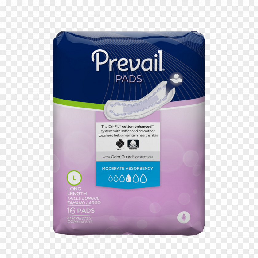 Prevail Urinary Incontinence Pad TENA Bladder Stress PNG